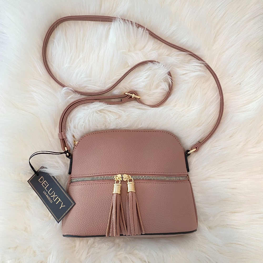 NWT Deluxity Vegan Crossbody Bag - Pink